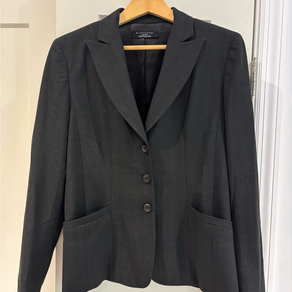 Elie Tahari Charcoal Blazer